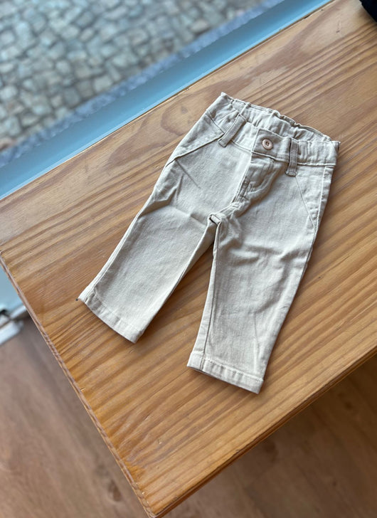 CALÇA JEANS SARJA BOLSO FACA DECORATIVO COM AJUSTE MENINO LUI BAMBINI