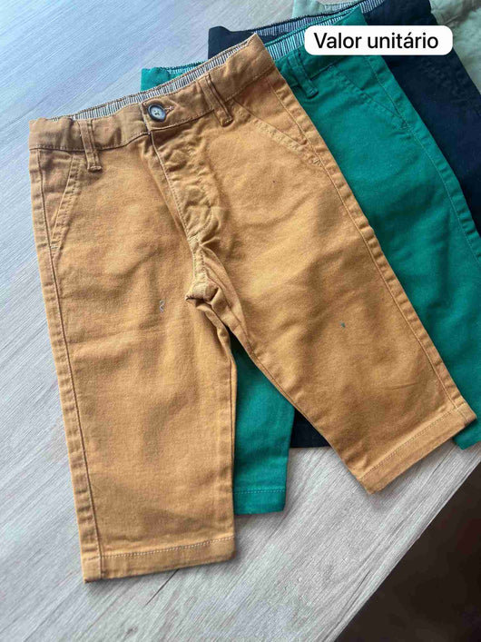 CALÇA SARJA CASUAL BOLSO BORDADO MENINO RESERVA MINI