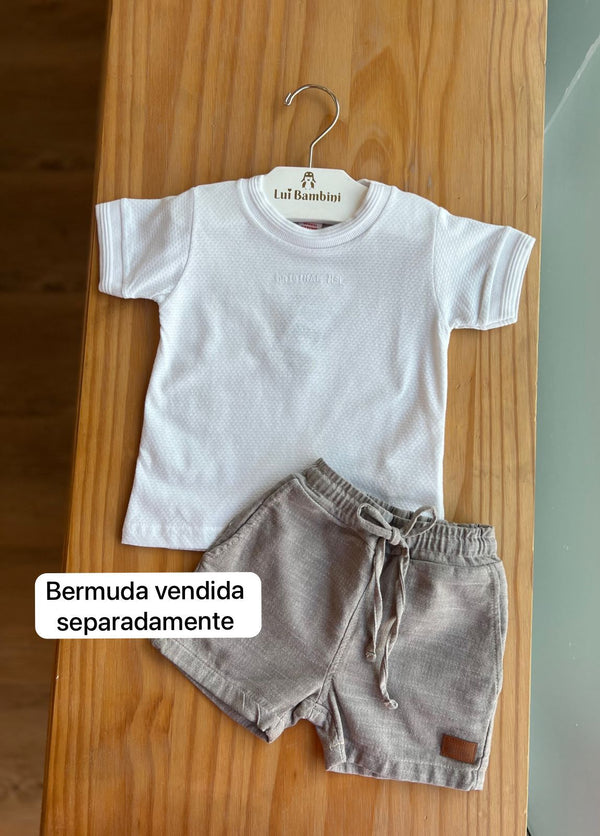 CAMISETA MANGA CURTA GOLA REDONDA COM BORDADO ORIGINAL MENINO MARISOL