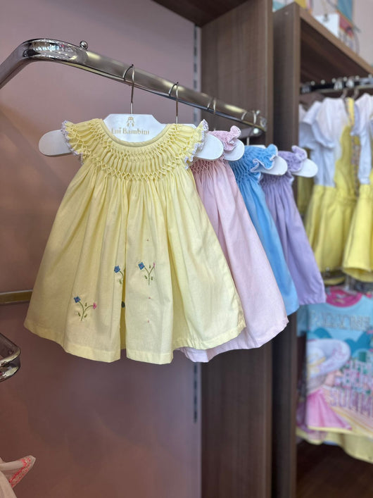 VESTIDO CASINHA DE ABELHA MANGA CURTA RENDA FLORES COLORIDAS MENINA LUI BAMBINI