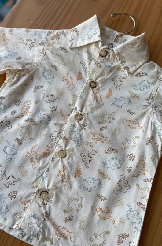 CAMISA MANGA CURTA DINOSSAUROS MENINO LUI BAMBINI