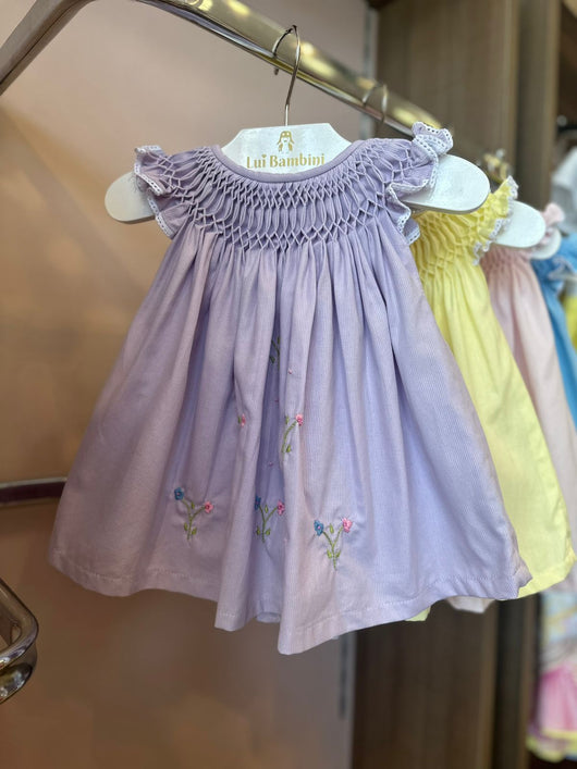 VESTIDO CASINHA DE ABELHA MANGA CURTA RENDA FLORES COLORIDAS MENINA LUI BAMBINI