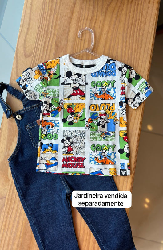 CAMISETA MANGA CURTA QUADRINHOS MICKEY E SEUS AMIGOS MENINO YOUCCIE