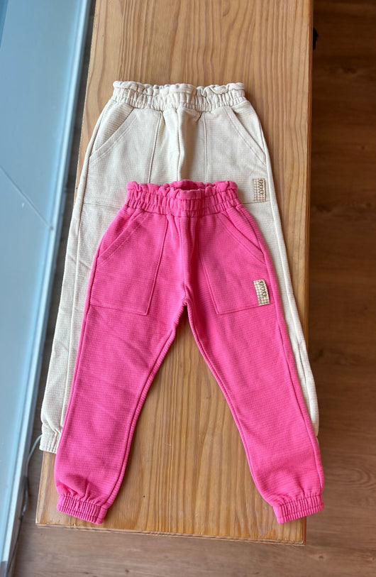 CALÇA CLOCHARD MOLETOM COM BOLSO MENINA FAKINI