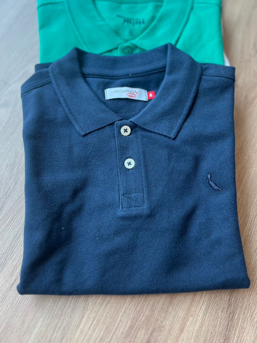 CAMISA GOLA POLO LISA COM BOTÕES MENINO RESERVA MINI