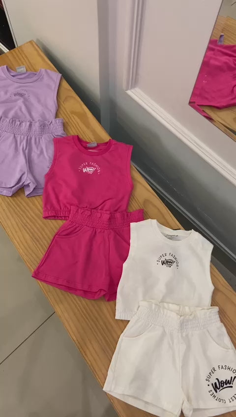 Conjunto Infantil Body Fashion com Saia Tule Poá - Mini Belas