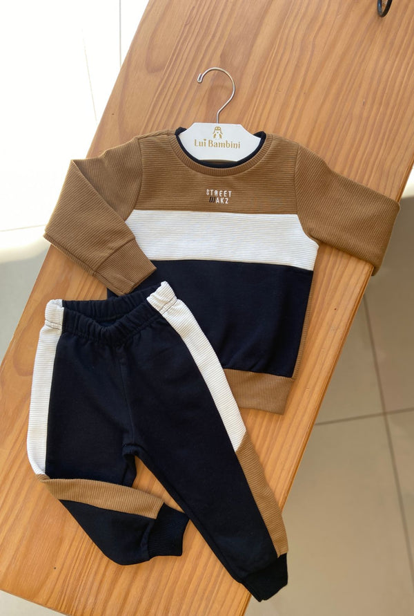 CONJUNTO MOLETOM MANGA LONGA STREET COM CALÇA MENINO ALAKAZOO