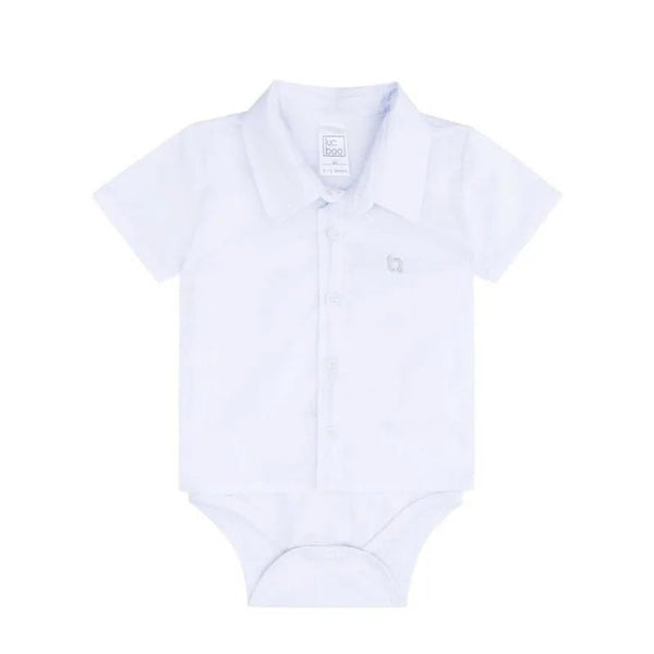 BODY CAMISA MC MENINO LUC BOO - BODY MENINO - cf-cor-branco - cor-branco