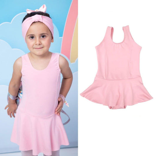 BODY VESTIDO REGATA PARA BALLET MENINA LUI BAMBINI - BODY MENINA - BODY VESTIDO - FANTASIA MENINA