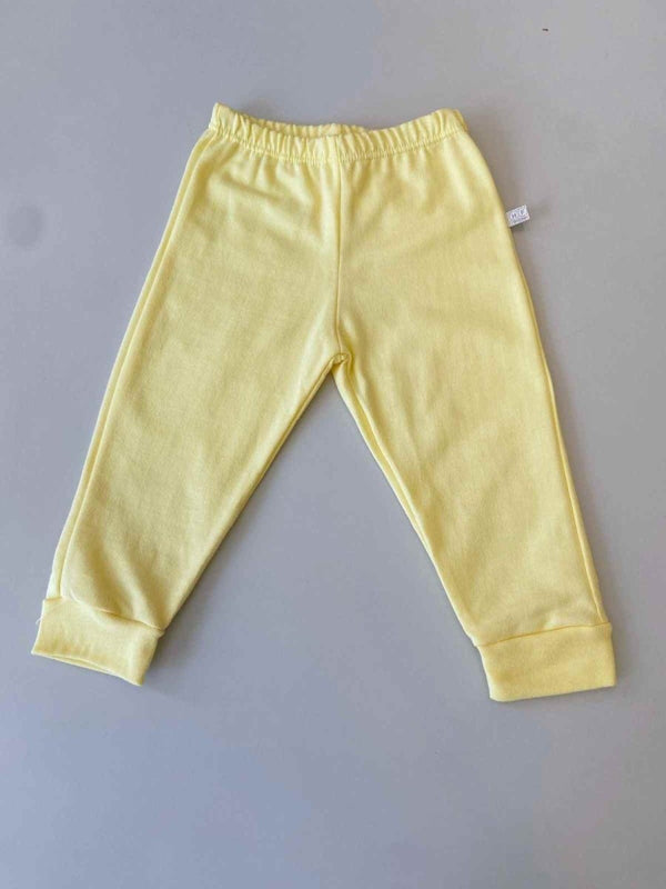 CALCA EM MOLETINHO LISA MENINA HAVE FUN - CALÇA MENINA - cf-cor-amarelo - cf-cor-rosa-bebe