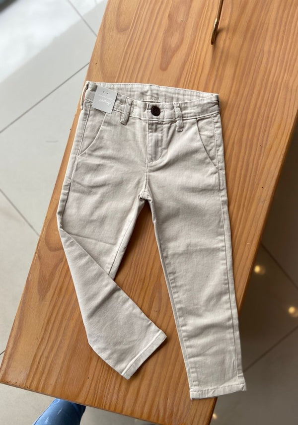 CALÇA SOCIAL SARJA COM BOLSOS E AJUSTE MENINO ALAKAZOO - CALÇA MENINO - MENINO -