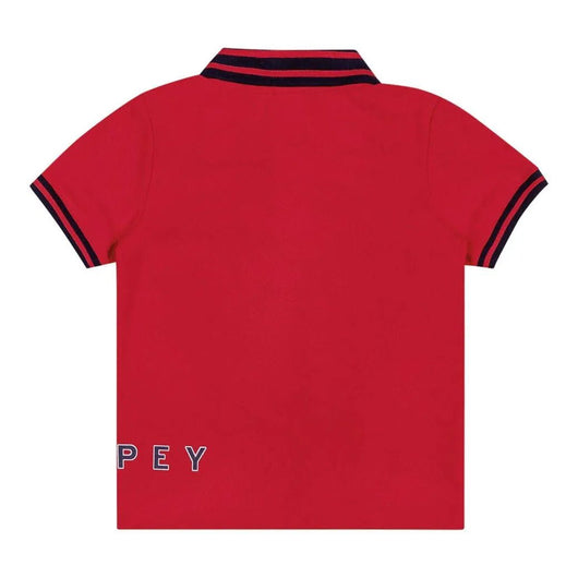 CAMISA MANGA CURTA GOLA POLO EM PIQUET LISTRAS COURO MENINO CHARPEY - CAMISA MENINO - MENINO - NATAL MENINO