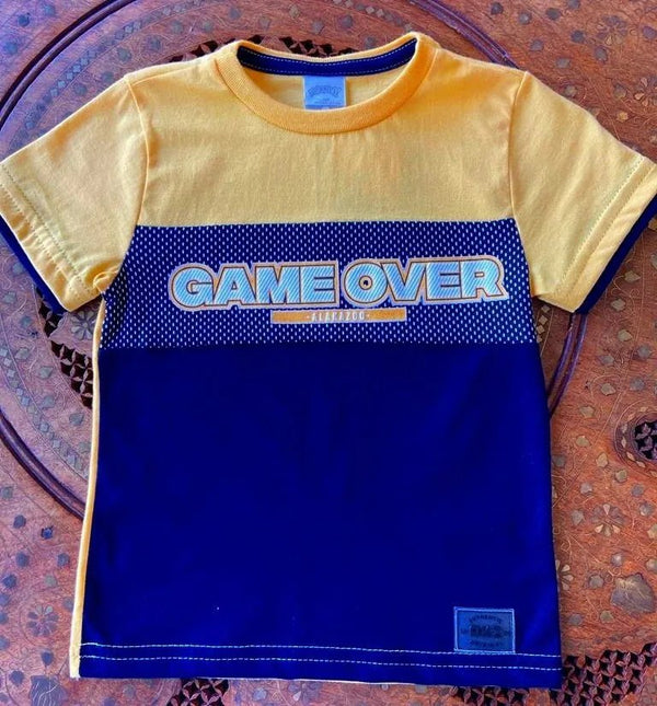 CAMISETA MANGA CURTA GAME OVER MENINO ALAKAZOO - CAMISETA MENINO - MENINO -