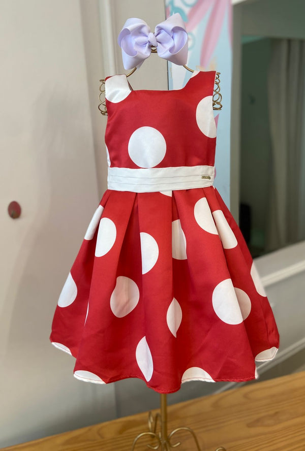 VESTIDO FESTA COM ALÇA ZÍPER E CINTO PLISSADO POÁ MENINA BAMBOLLINA