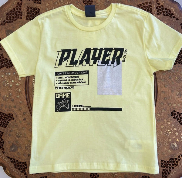 CAMISETA MANGA CURTA PLAYER MENINO BIOGAS